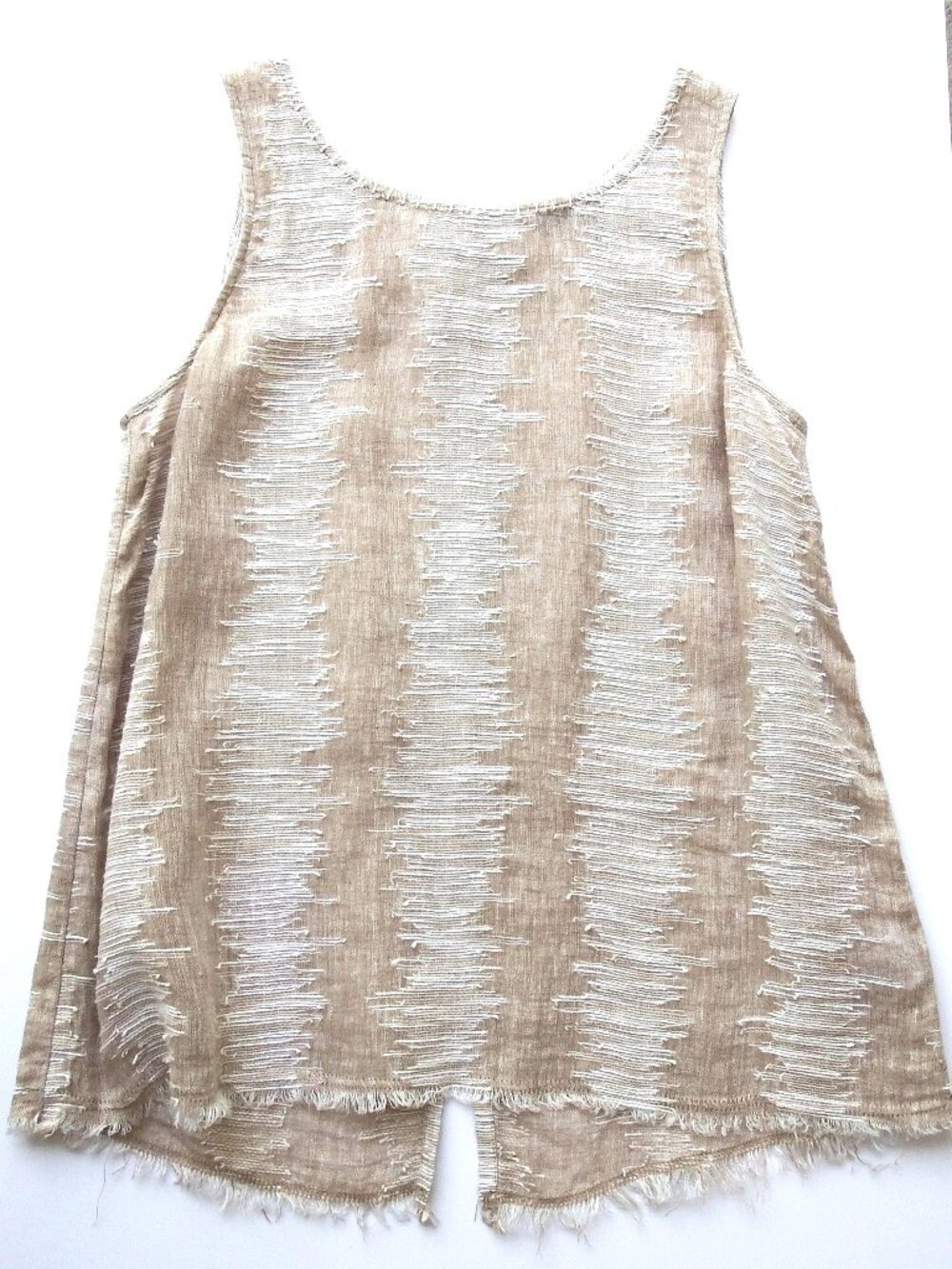 NIC + ZOE Linen Cotton Sleeveless Top Medium